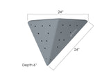 Asymmetric Flat Sided Triangle 24.24.6 Right - side view