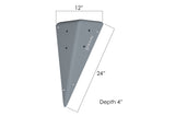 Asymmetric Flat Sided Triangle 12.24.4 Right - 360 view