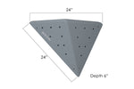 Asymmetric Flat Sided Triangle 24.24.6 Left - side view