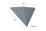 Asymmetric Flat Sided Triangle 24.24.6 Left - side view