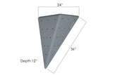 Asymmetric Flat Sided Triangle 24.36.12 Right - side view