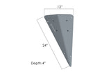 Asymmetric Flat Sided Triangle 12.24.4 Left - 360 view