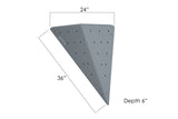 Asymmetric Flat Sided Triangle 24.36.6 Left - side view